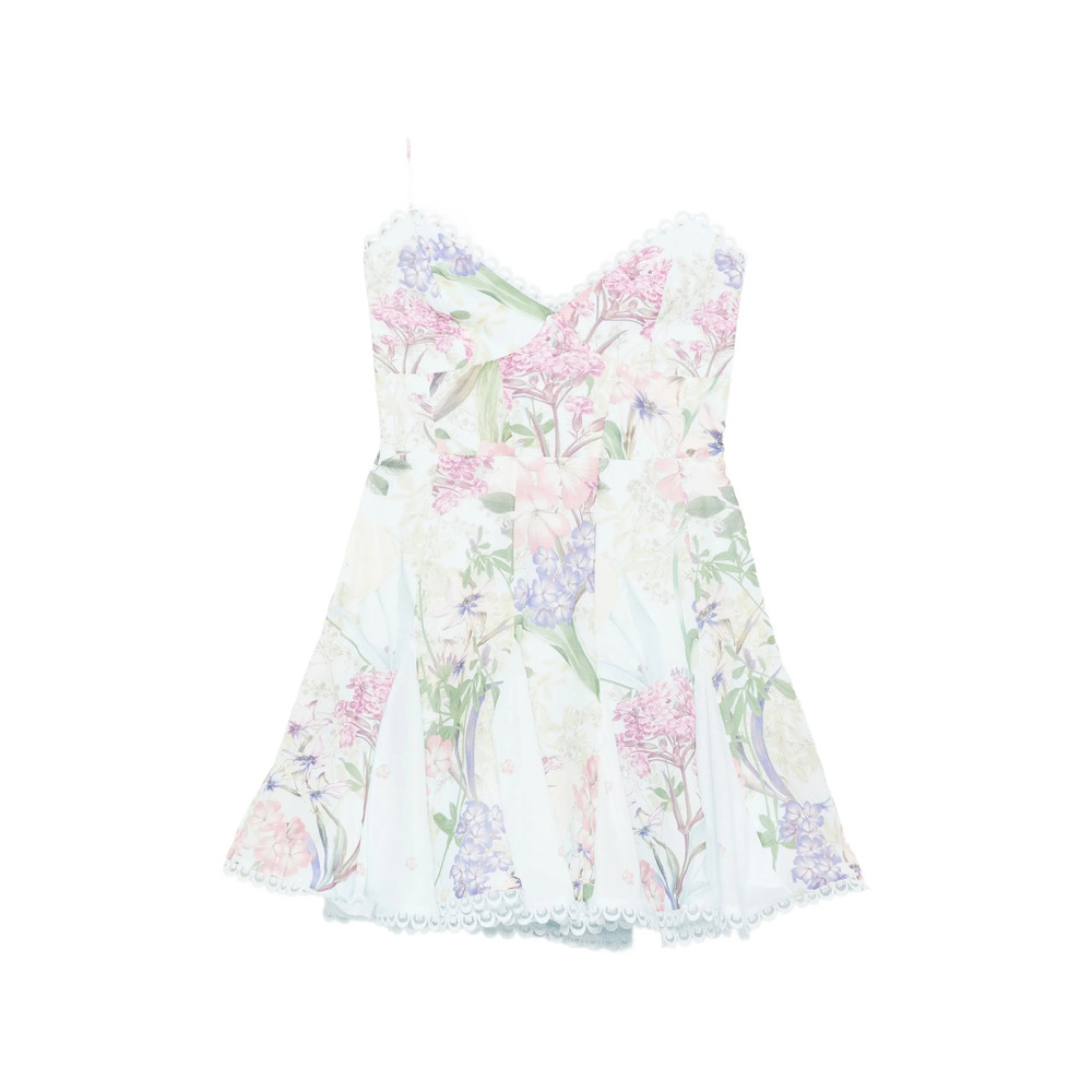 Charo Ruiz Marlene Floral Lace Mini Dress