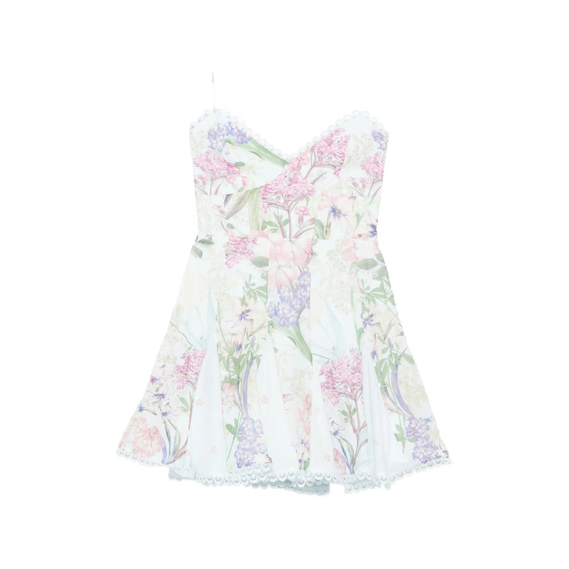 Charo Ruiz Marlene Floral Lace Mini Dress