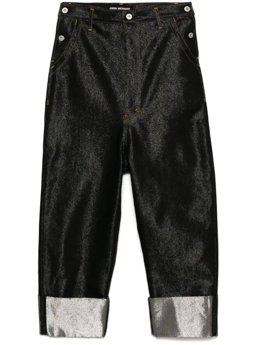 lamé jeans