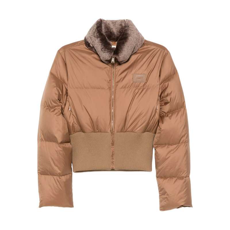 Fendi Shearling-collar Padded Jacket