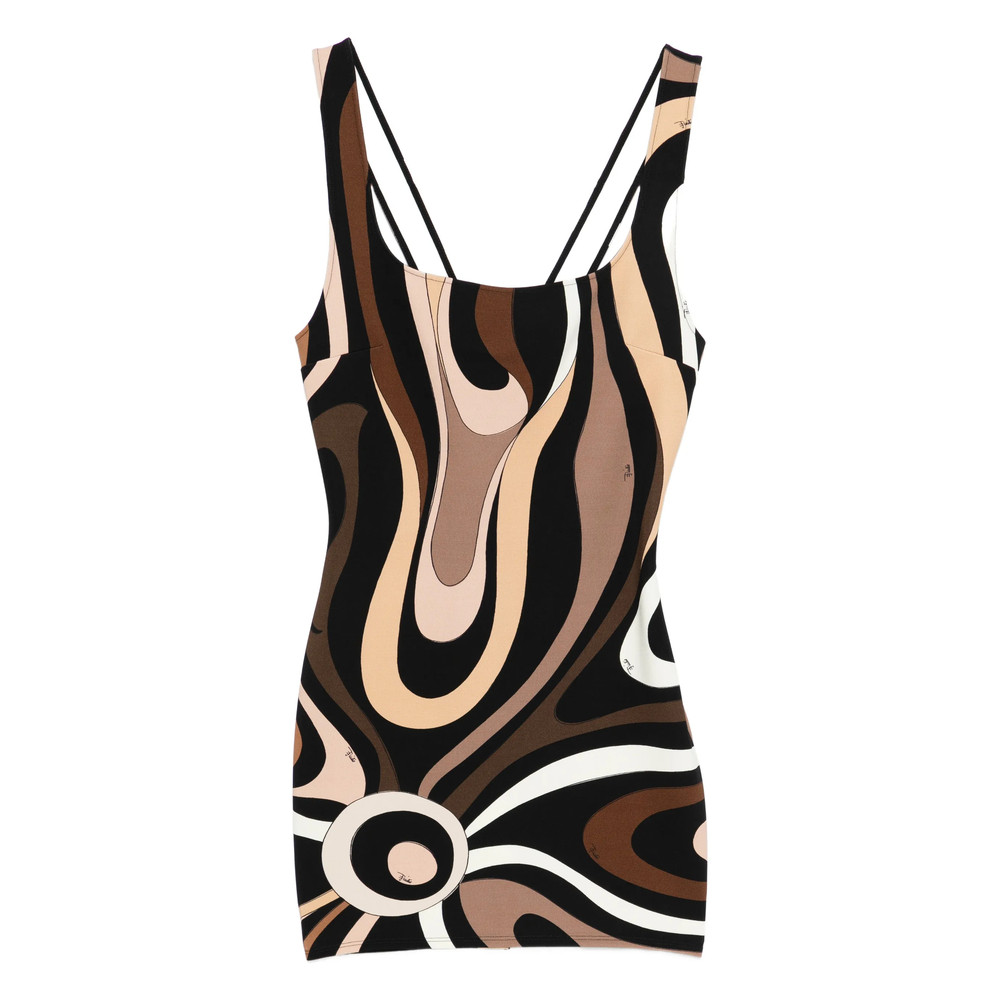 Pucci Square-neck Print Mini Dress