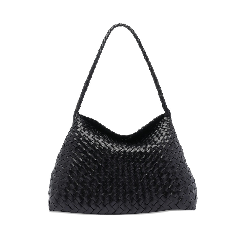 Dragon Diffusion Santa Croce Woven Leather Shoulder Bag