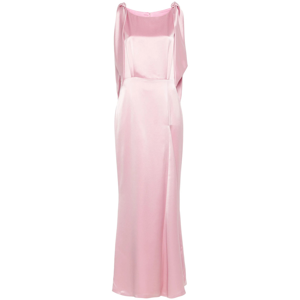 Fely Campo Satin Maxi Dress