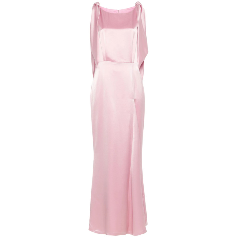 Fely Campo Satin Maxi Dress