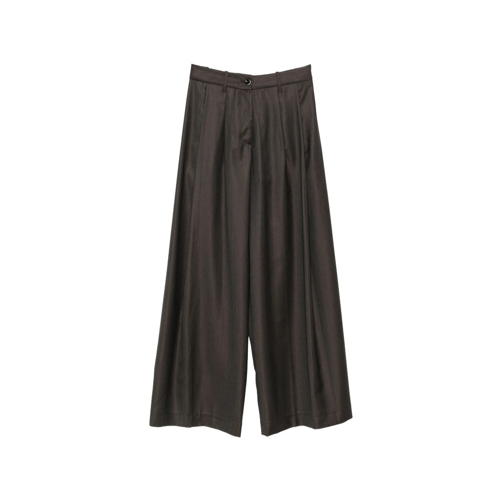 Nineinthemorning Petra Pleated Wide-leg Trousers