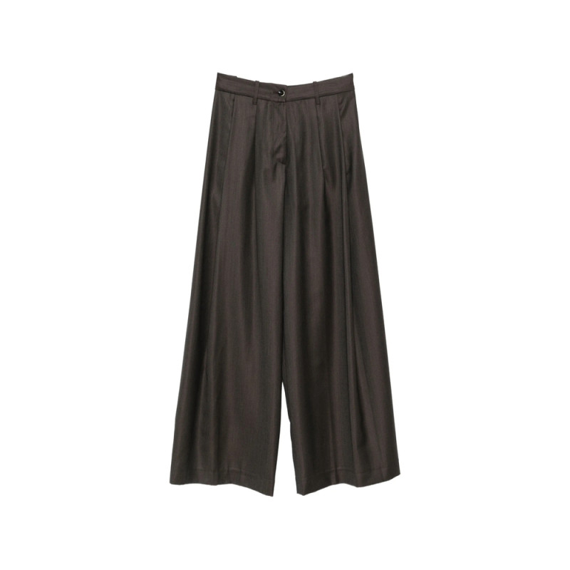 Nineinthemorning Petra Pleated Wide-leg Trousers