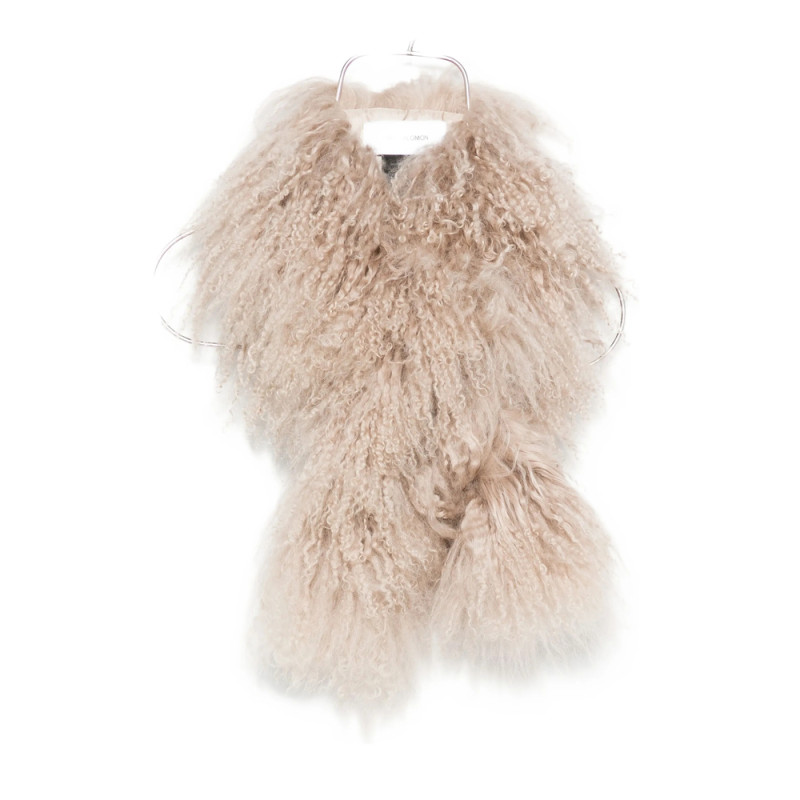Yves Salomon Curly-fur Sheepskin Scarf
