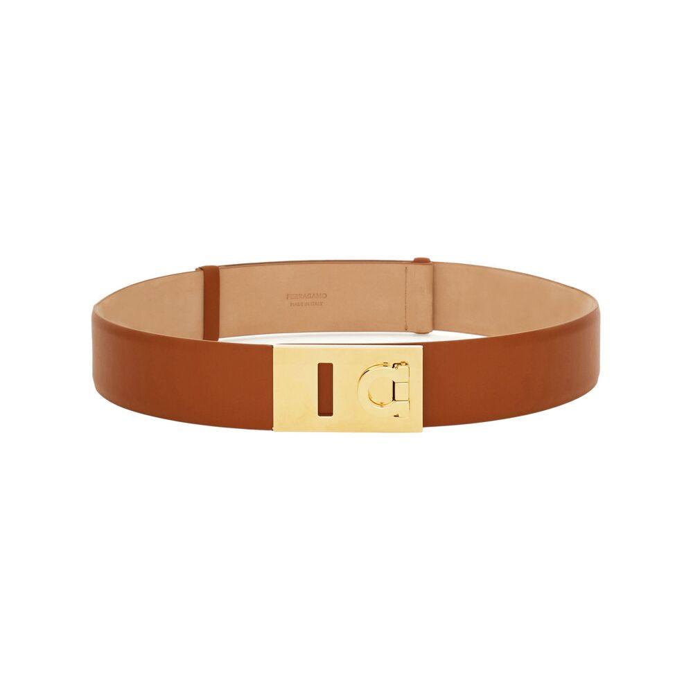 Ferragamo Adjustable Leather Belt
