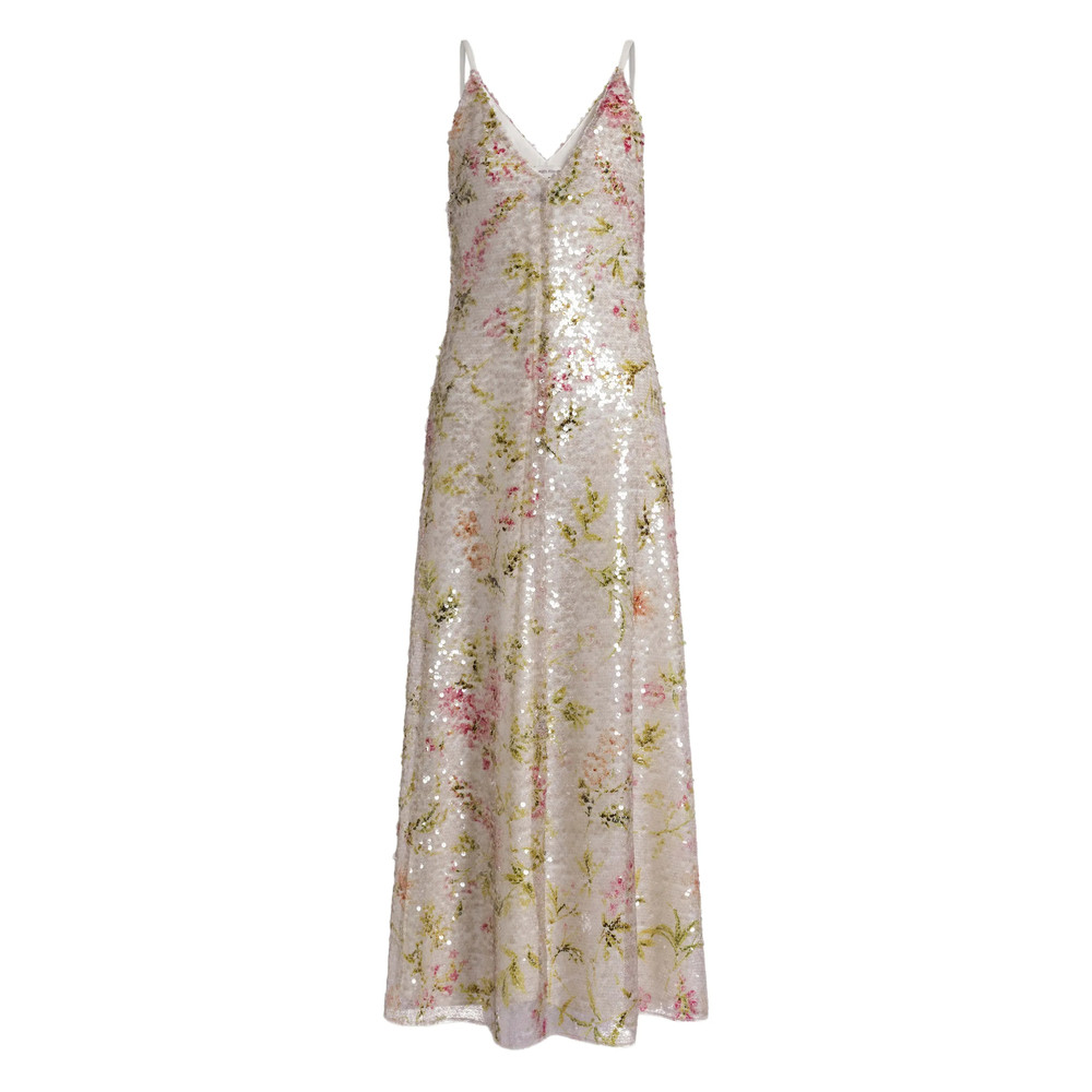 Alberta Ferretti Floral-pattern Maxi Dress