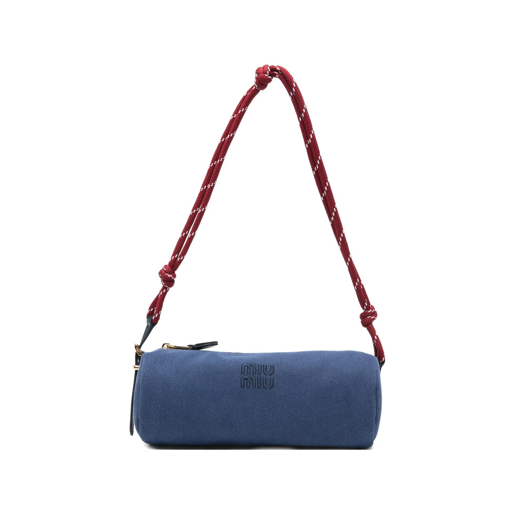 Miu Miu Logo-embroidered Rope-strap Shoulder Bag
