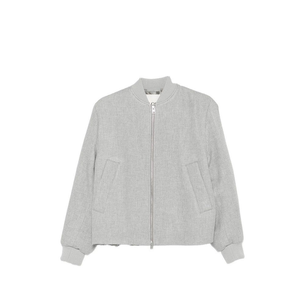 Closed Zip-up Bomber Jacket