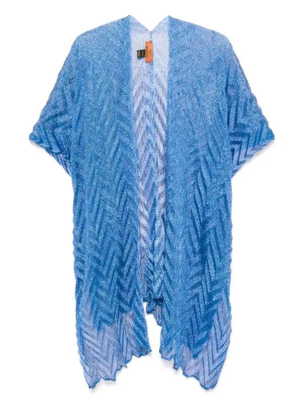 zigzag-woven cape
