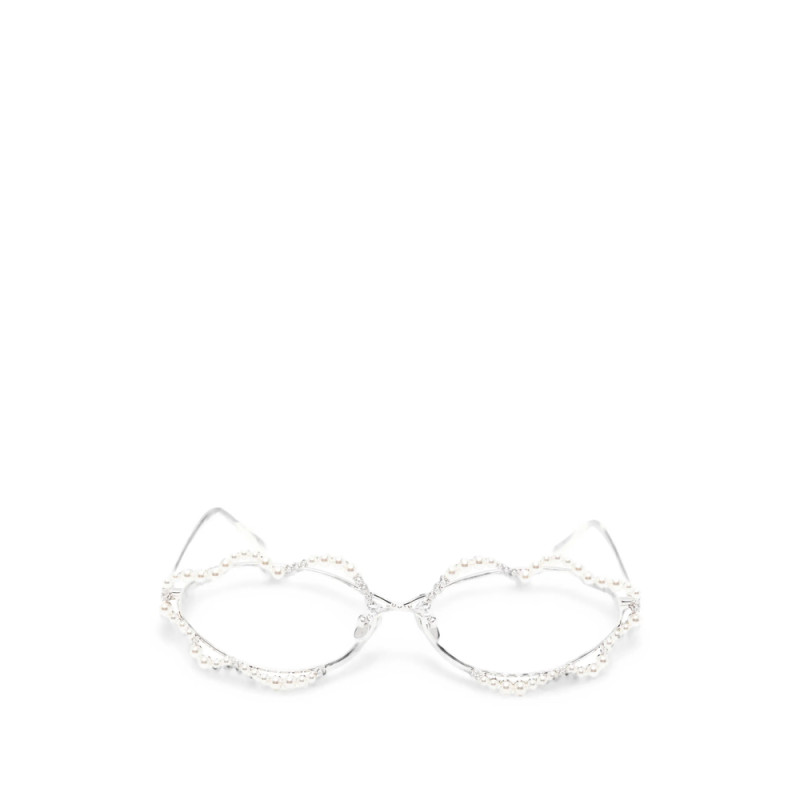Yvmin Pearl-embellished Lip-frame Sunglasses