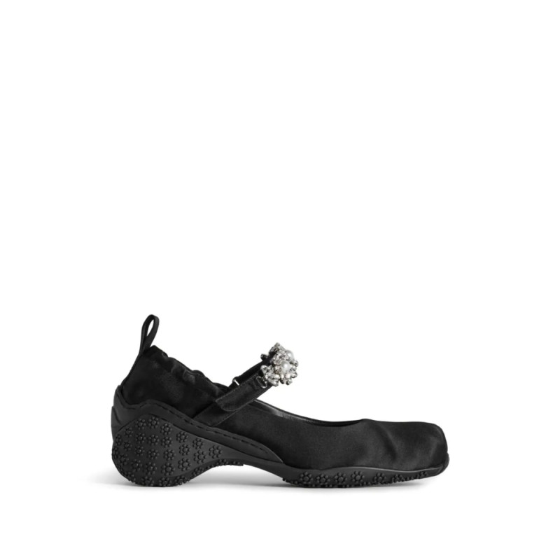 Simone Rocha Flower-embellished Ballet Flats