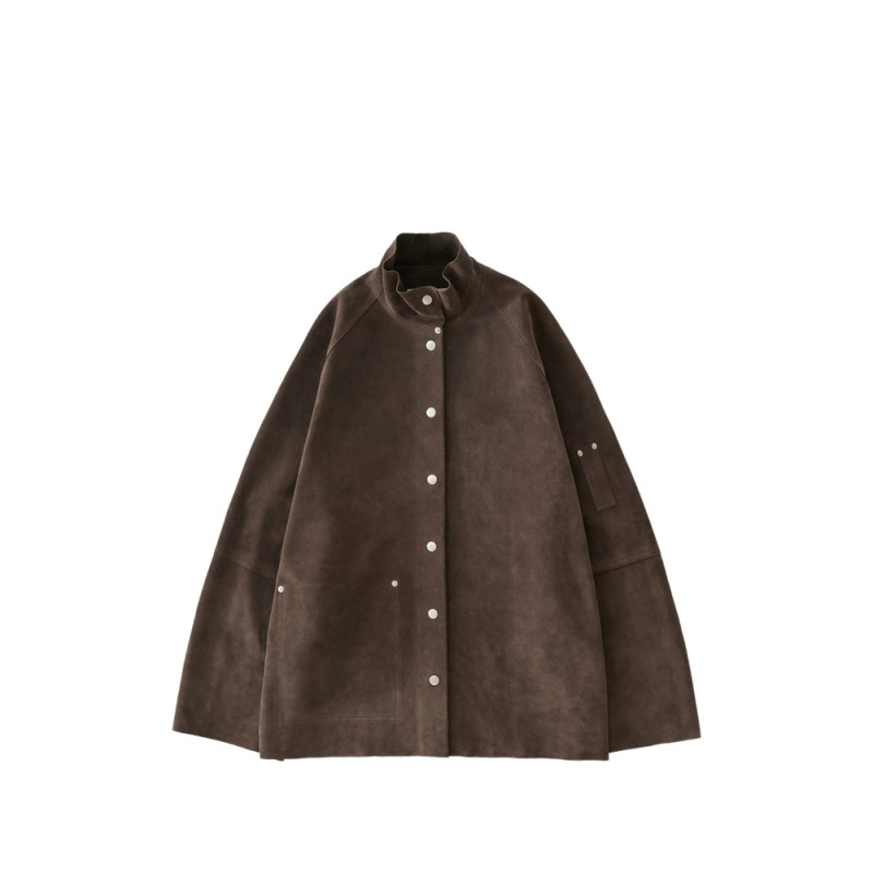 Studio Nicholson Dash Raglan Sleeve Suede Jacket