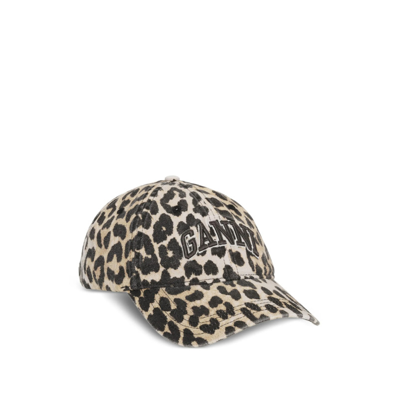 Ganni Leopard-print Cap
