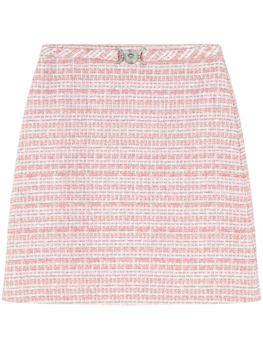 A-line tweed skirt