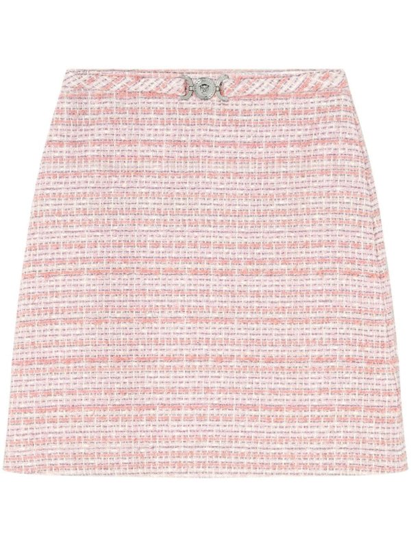 A-line tweed skirt