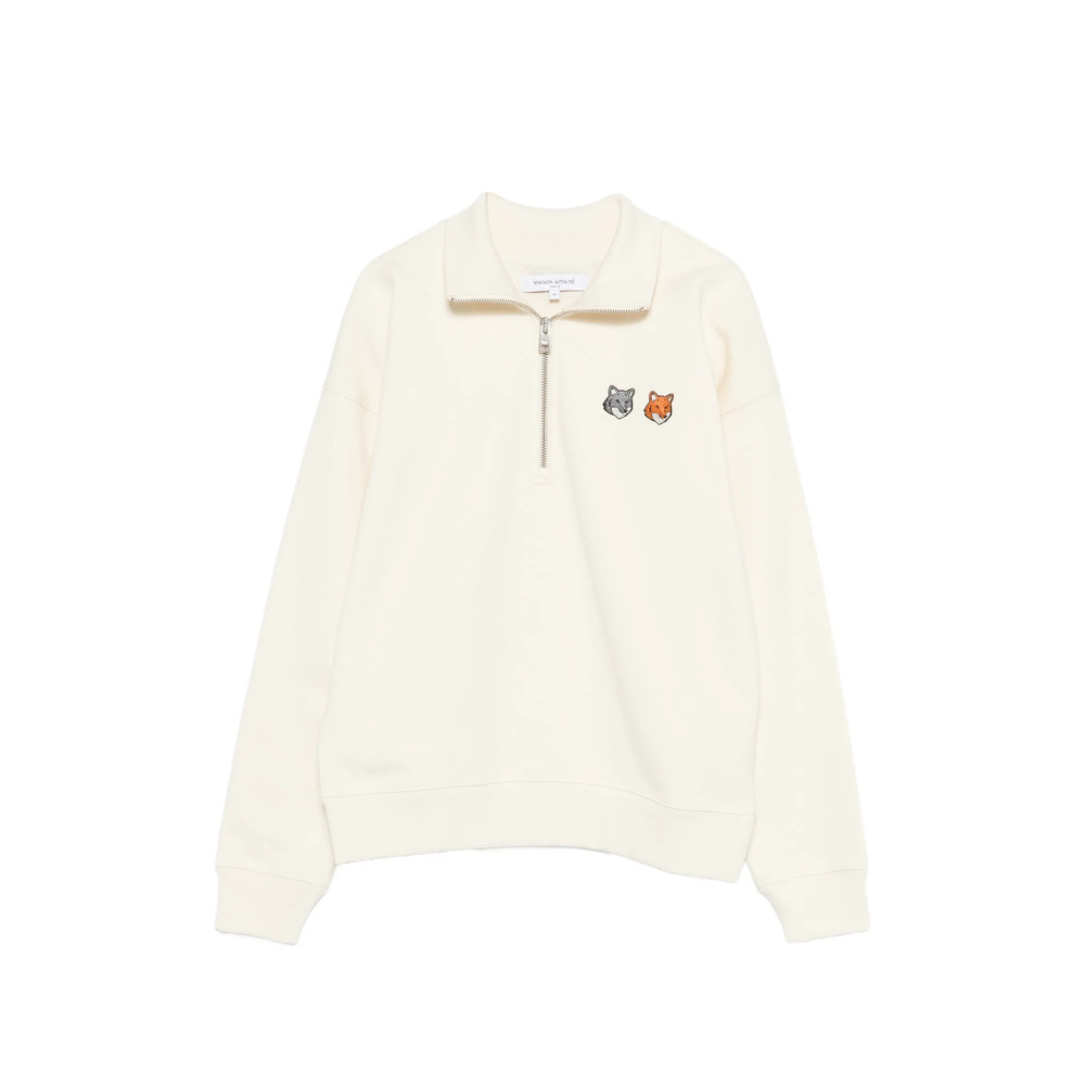 Maison Kitsuné Zip Fox-motif Sweatshirt