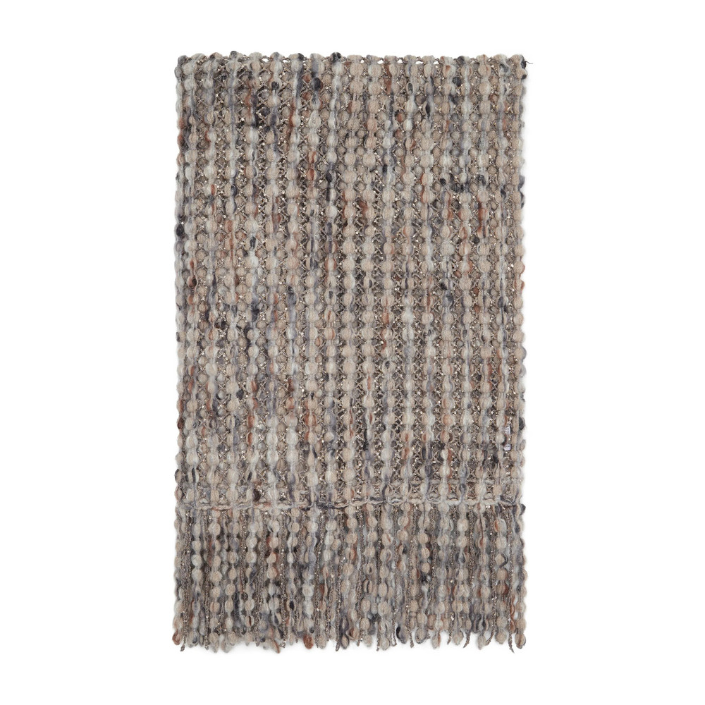 Brunello Cucinelli Metallic-detail Bobble Scarf
