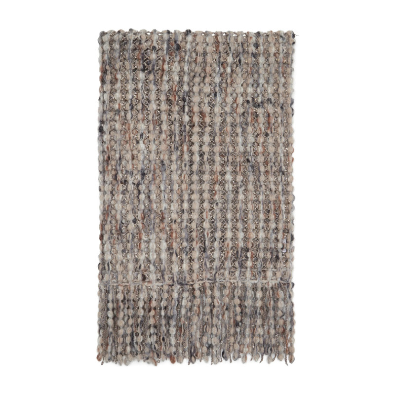 Brunello Cucinelli Metallic-detail Bobble Scarf