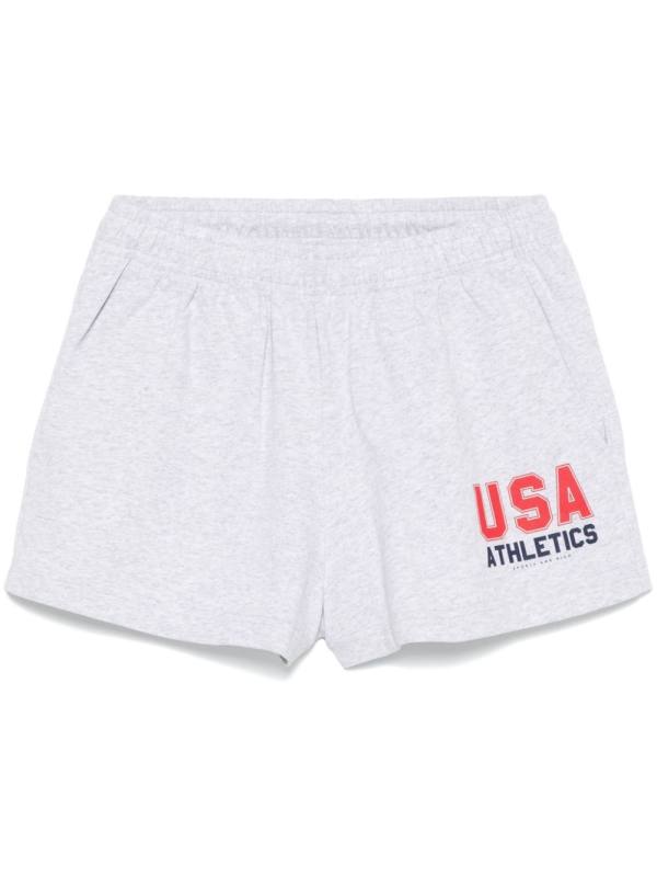 logo-print shorts