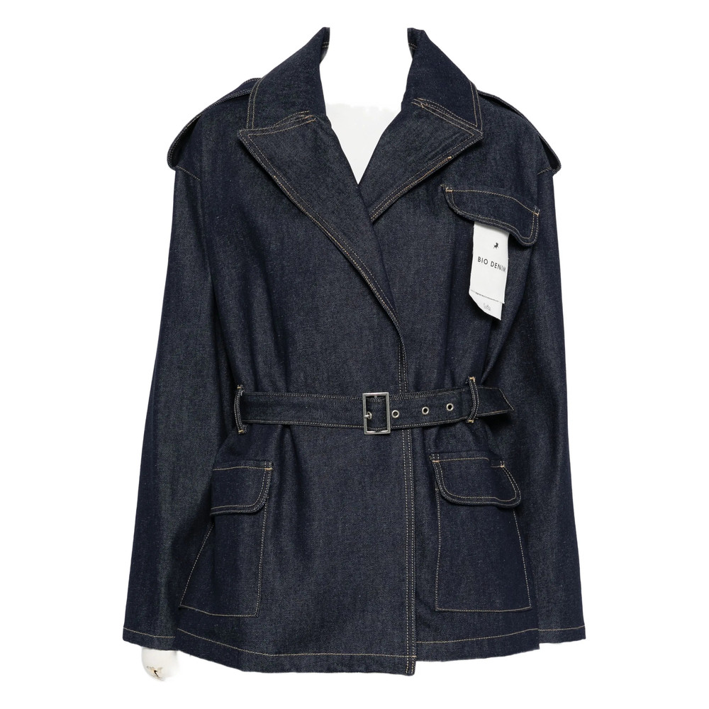 Lois Jeans Flap-pocket Belted Denim Jacket