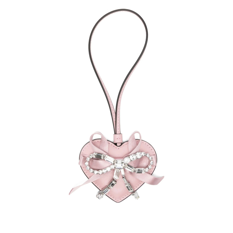 Jimmy Choo Heart Charmz Bow Keyring