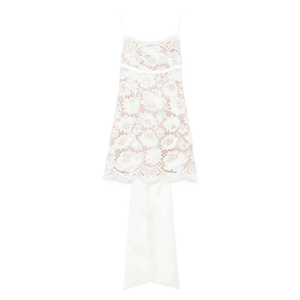 Self-portrait Lace Scalloped-hem Dress