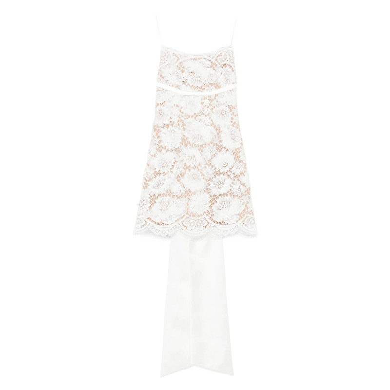 Self-portrait Lace Scalloped-hem Dress