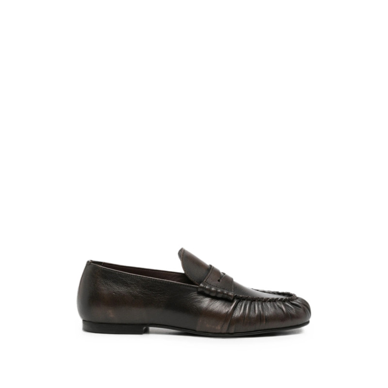 Alohas Gathered Penny-slot Loafers