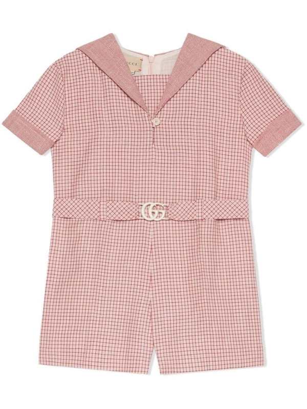 Double G-buckle playsuit