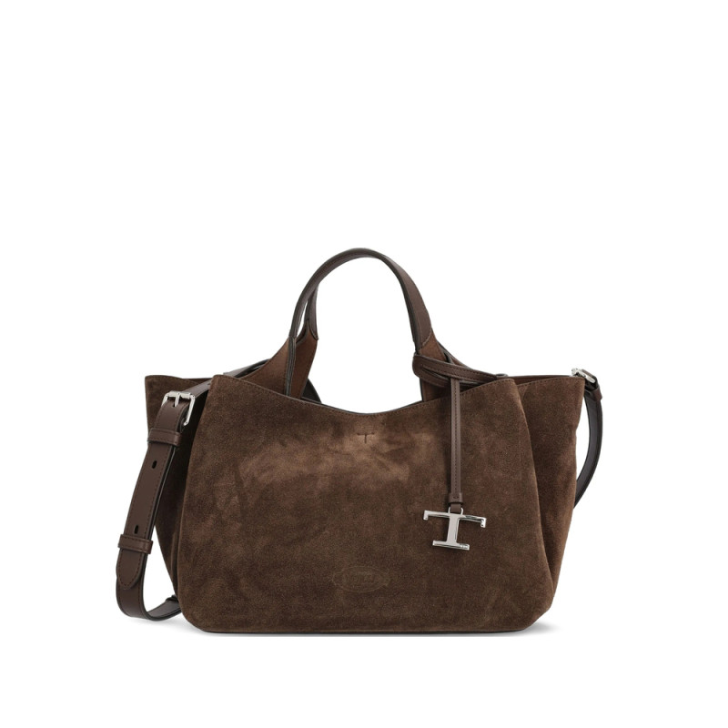 Tod's Mini Suede Logo Tote Bag