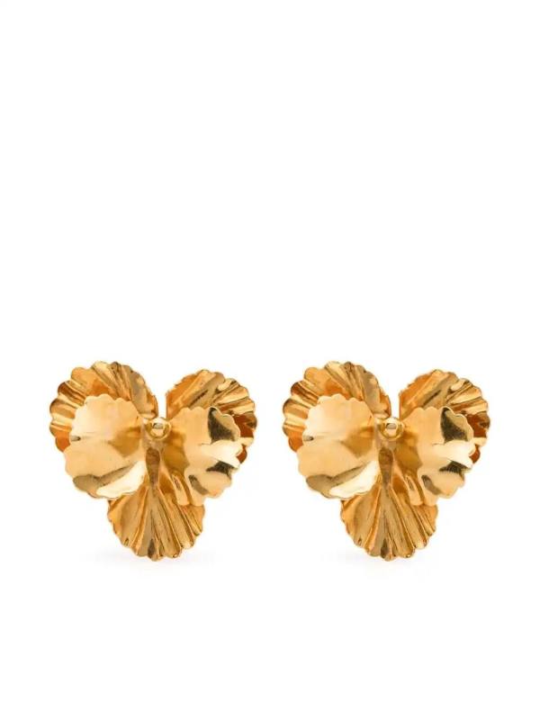 Pansy earrings