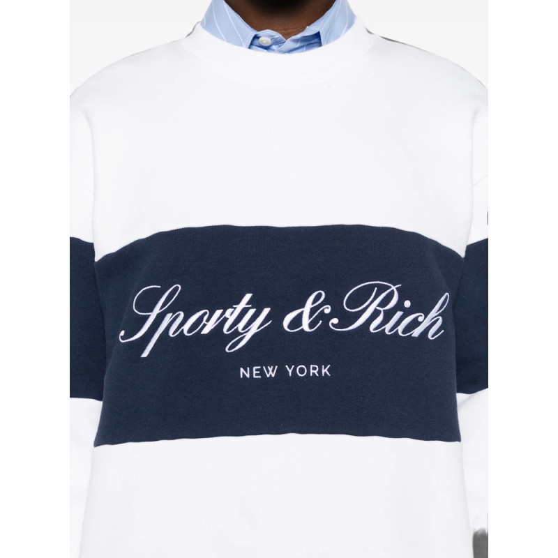 Sporty & Rich Embroidered-logo Sweatshirt
