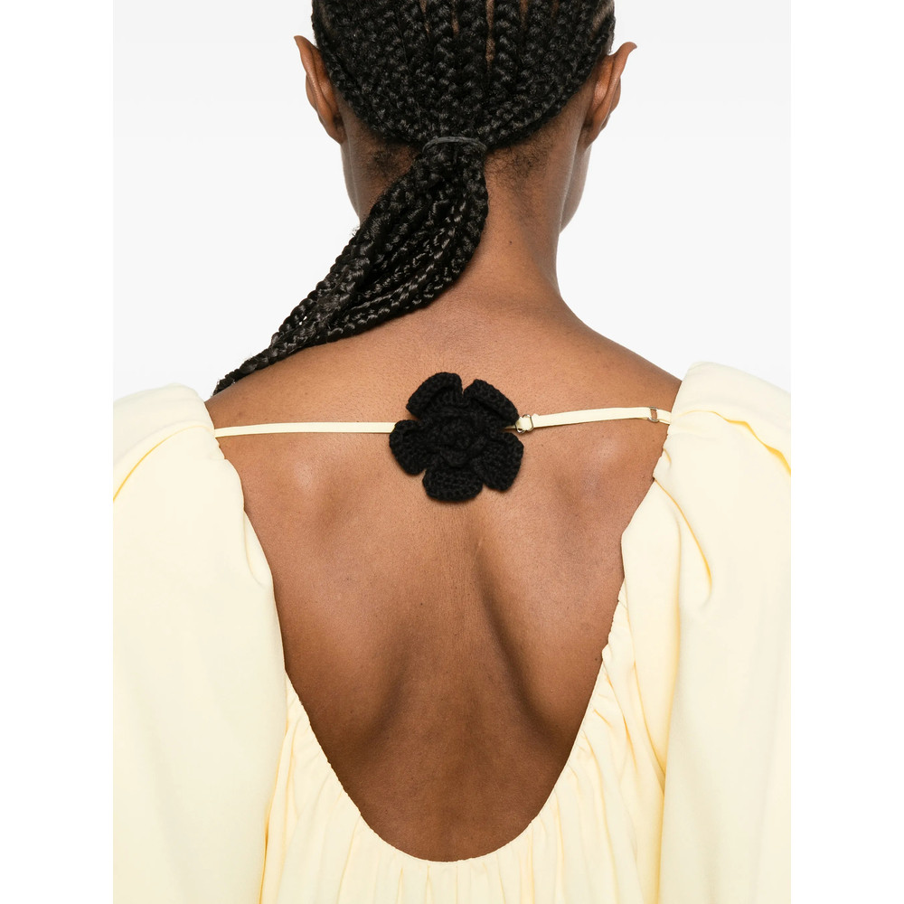 Stine Goya Gathered Puff-sleeve Maxi Dress