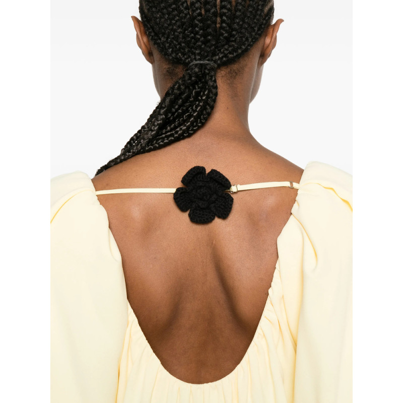 Stine Goya Gathered Puff-sleeve Maxi Dress