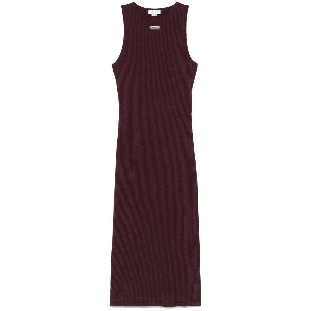 Alexander Mcqueen Ribbed Midi Dress