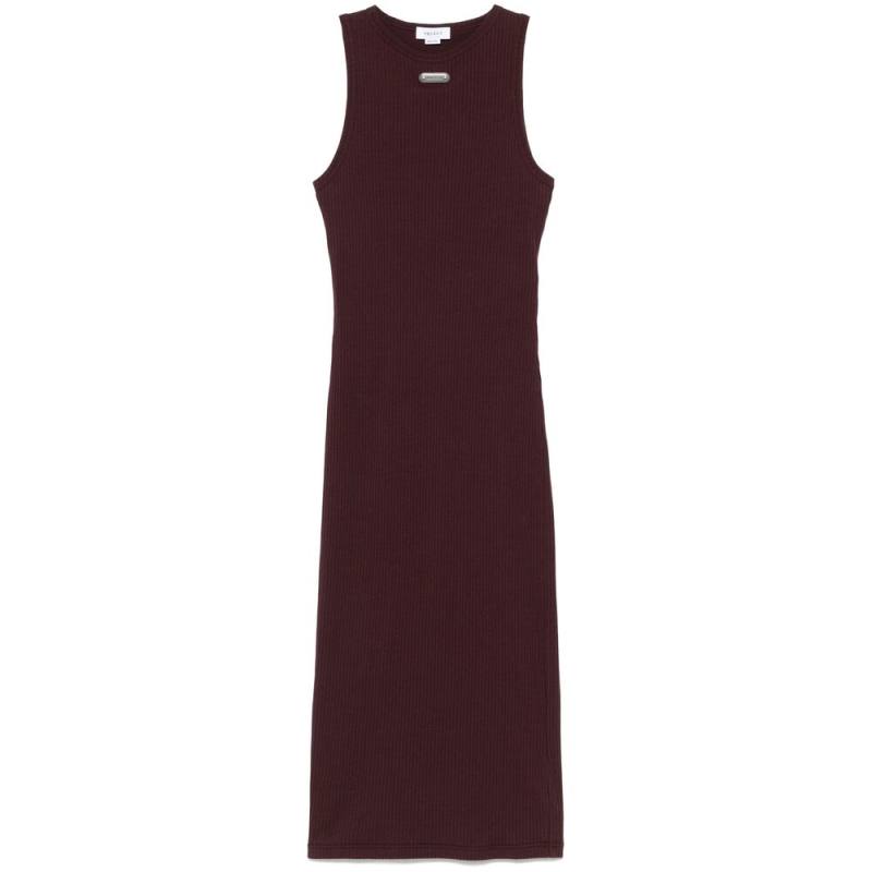 Alexander Mcqueen Ribbed Midi Dress