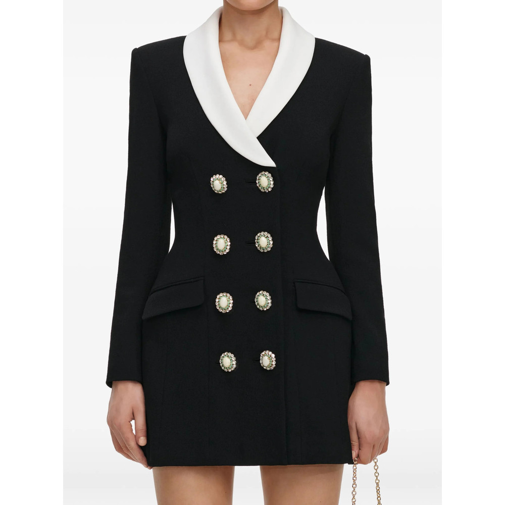 Self-portrait Black Tailored Blazer Mini Dress