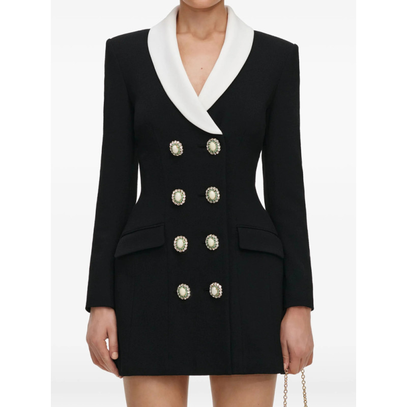 Self-portrait Black Tailored Blazer Mini Dress