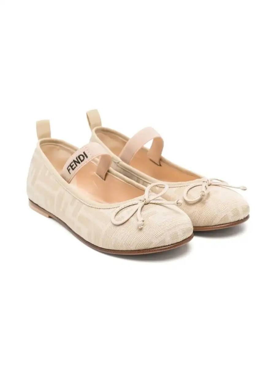 FF-motif ballet flats
