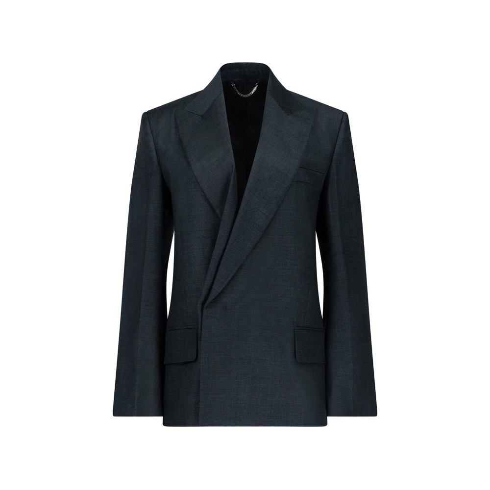 Victoria Beckham Olie Peak-lapel Blazer