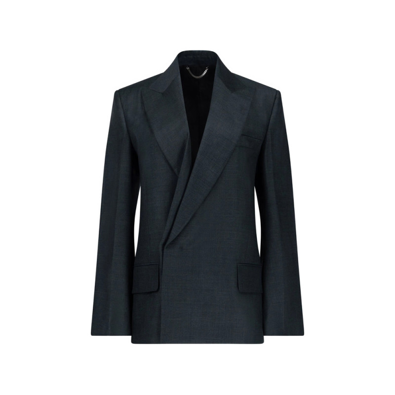 Victoria Beckham Olie Peak-lapel Blazer