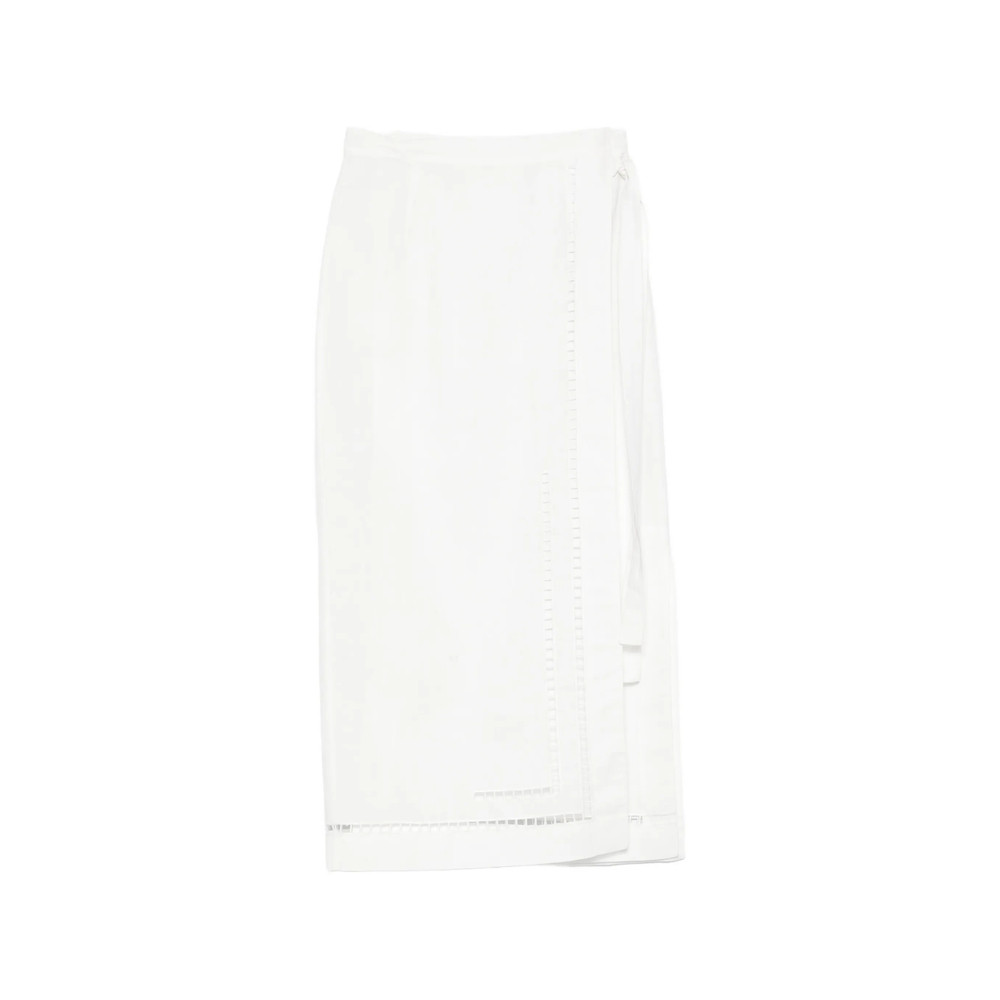 Tela Embroidered Midi Skirt