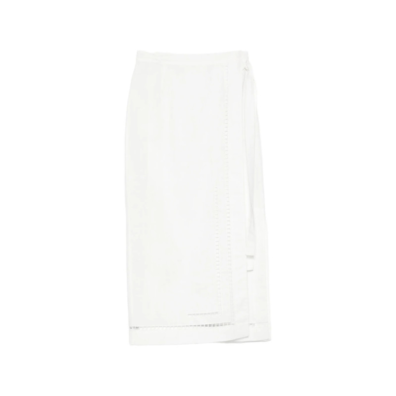 Tela Embroidered Midi Skirt