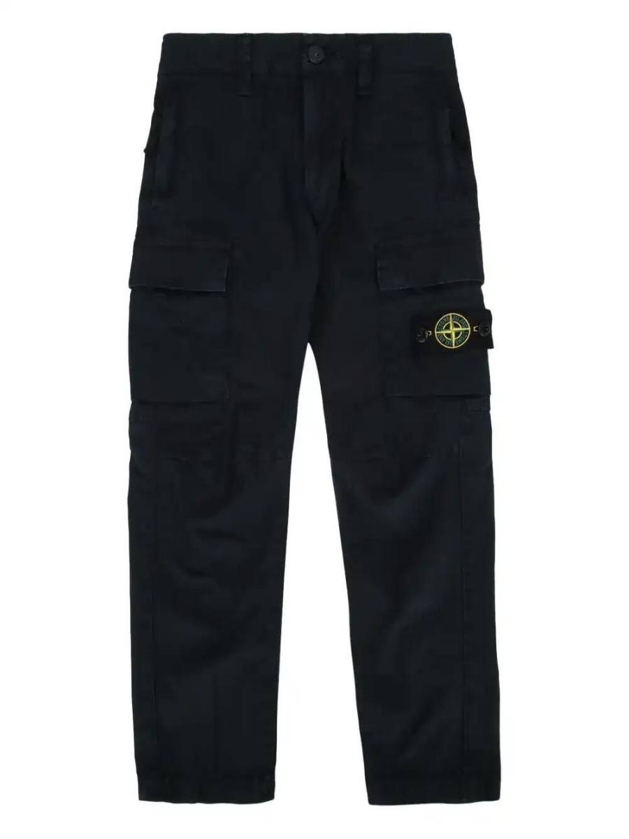Compass-badge cargo trousers