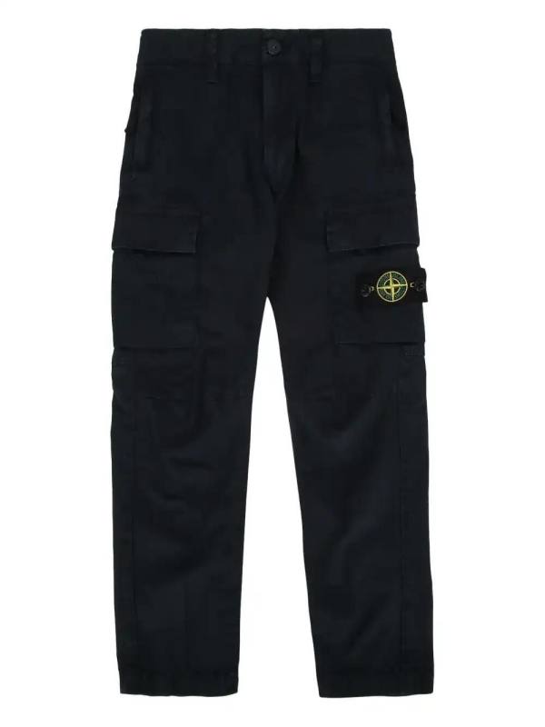 Compass-badge cargo trousers