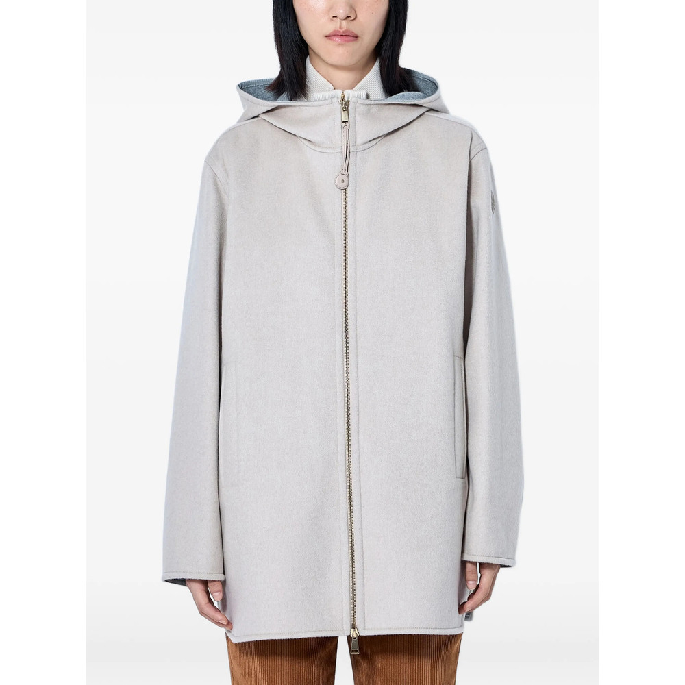Moncler Hooded Zip-front Coat