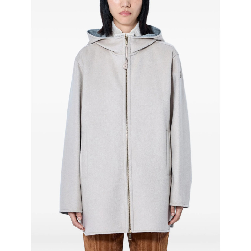 Moncler Hooded Zip-front Coat